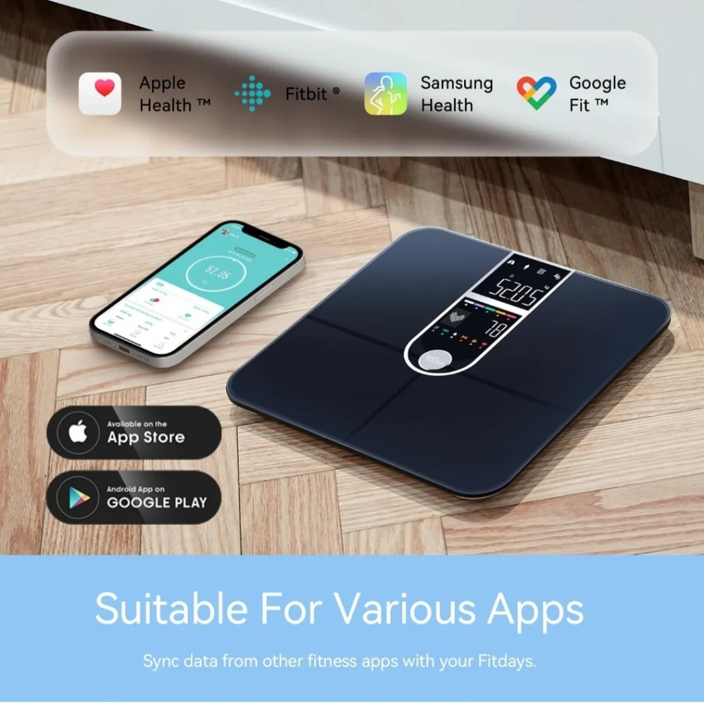 YOUSA Weight Scale Bathroom Scales for Weight VA Large Screen‎ Smart Scale